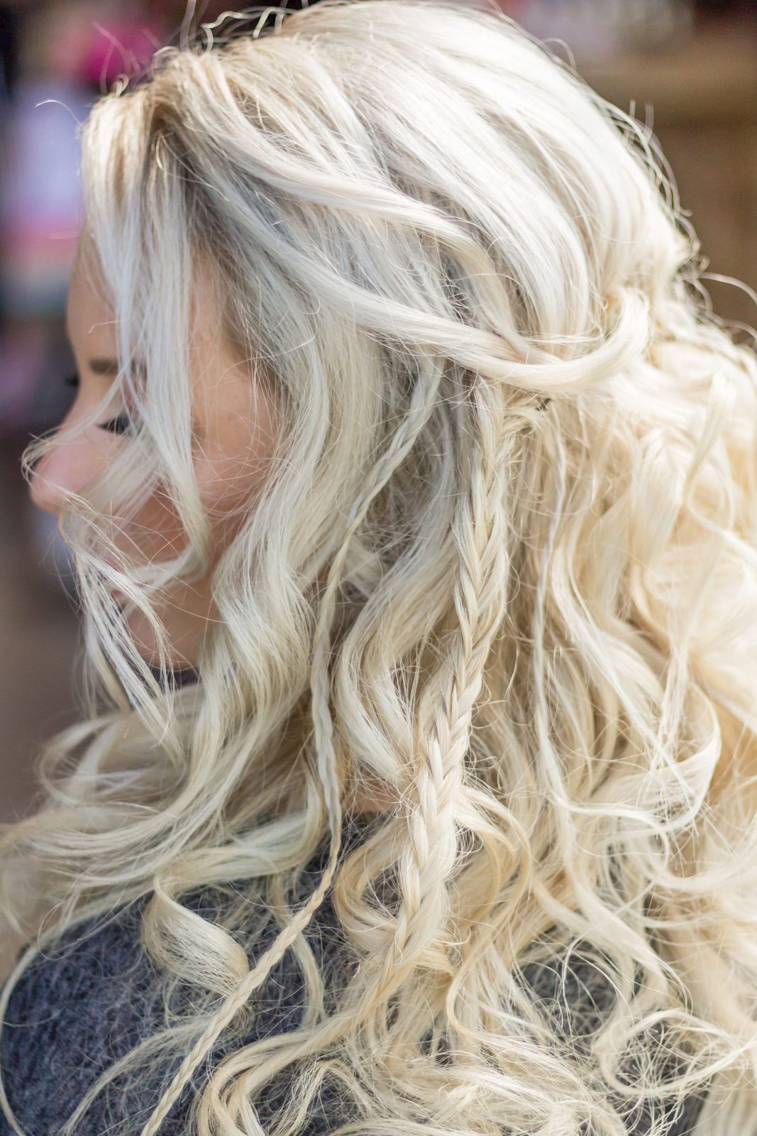 Styled shoot beauty look in soft natural light